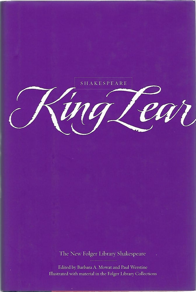 Item #104401 THE TRAGEDY OF KING LEAR (The New Folger Library Shakespeare). William Shakespeare.