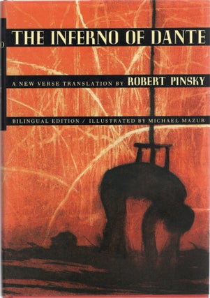 Item #104942 THE INFERNO OF DANTE; A NEW VERSE TRANSLATION. Robert Pinsky