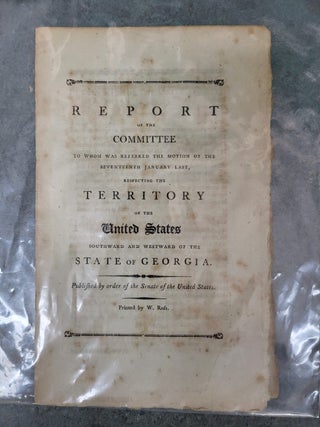 REPORT OF THE COMMITTEE TO WHOM WAS REFERRED THE MOTION OF THE SEVENTEENTH JANUARY LAST, Senate of the United States.