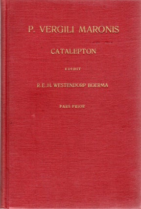 Item #106121 P. VERGILI MARONIS; LIBELLUM QUI INSCRIBITUR CATALEPTON; CONSPECTU LIBRORUM,...