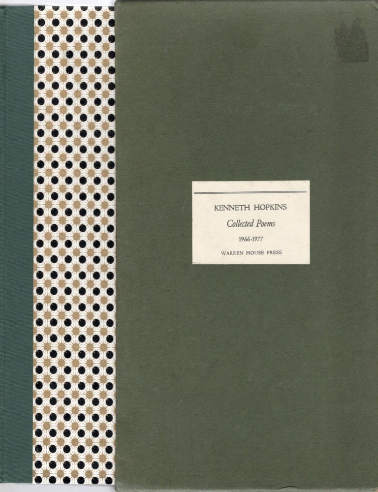 Item #106323 COLLECTED POEMS 1966-1977. Kenneth Hopkins.