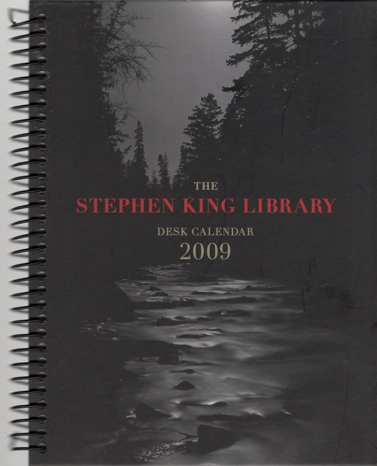 Item #106785 THE STEPHEN KING LIBRARY DESK CALENDAR 2009. Stephen King.