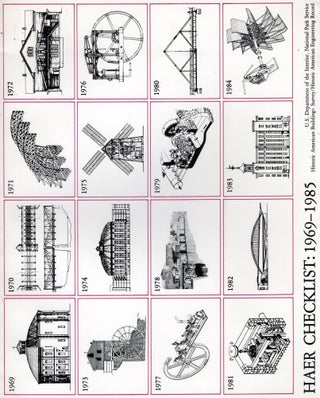 Item #108823 HAER CHECKLIST: 1969-1985; A LISTING OF SITES, STRUCTURES AND OBJECTS DOCUMENTED BY...