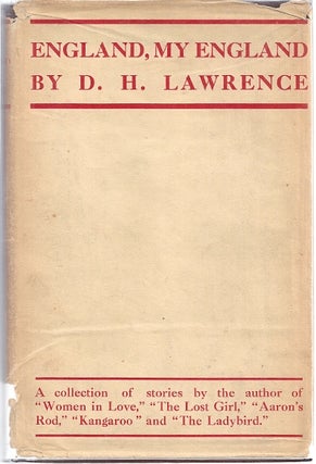 Item #60052 ENGLAND, MY ENGLAND. D. H. Lawrence