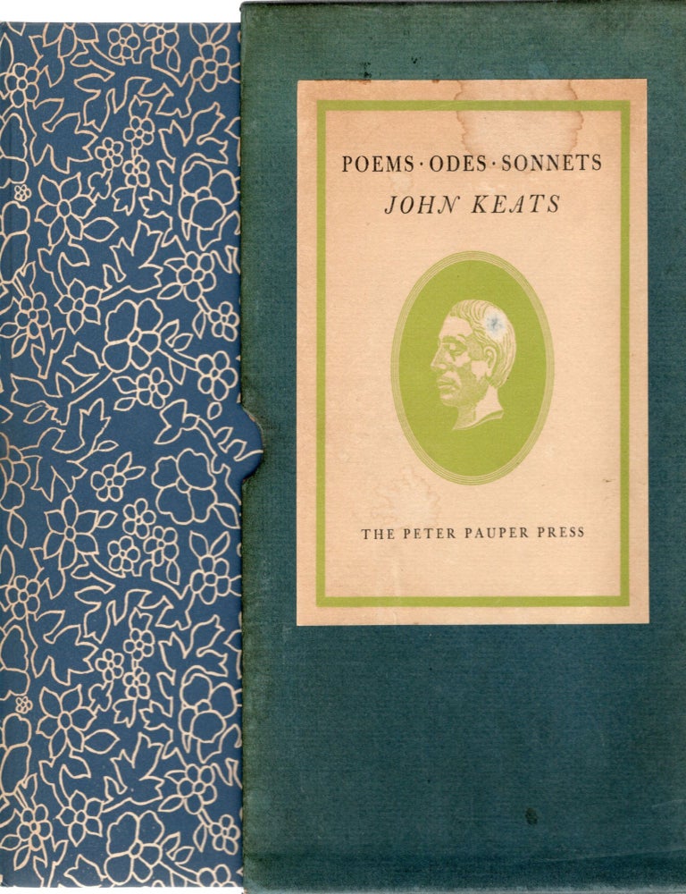 Item #61123 POEMS, ODES, SONNETS. John Keats.