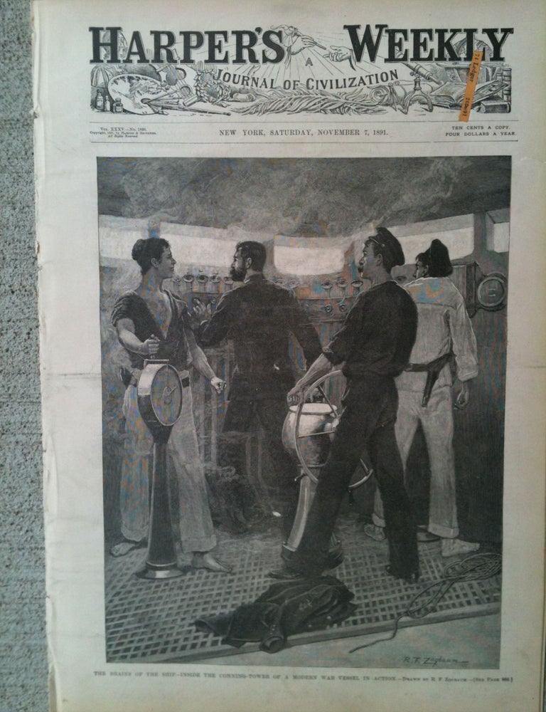 Item #89228 HARPER'S WEEKLY; A JOURNAL OF CIVILIZATION. Saturday, November 7, 1891