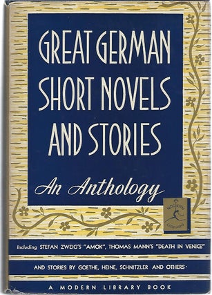 Item #97969 GREAT GERMAN SHORT NOVELS AND STORIES. Bennett Cerf, ed